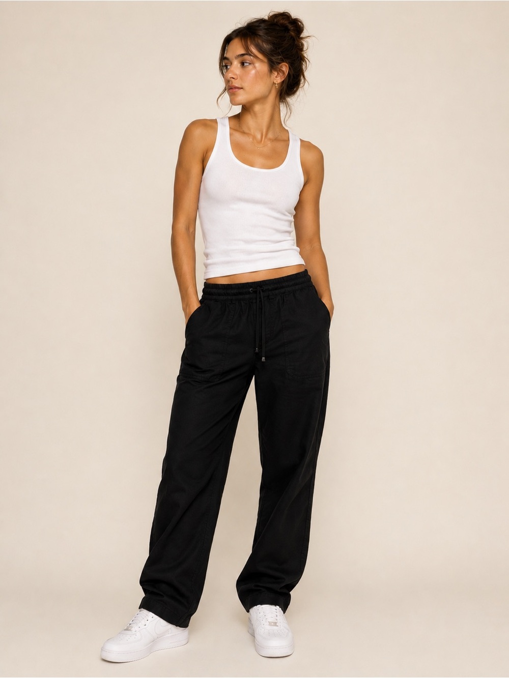 Letter to Juliet Drawstring Jogger Pants